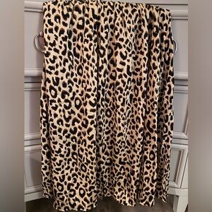 Elegant Leopard Print Maxi Skirt